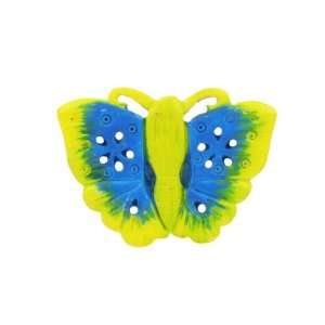   Ring Collection Yellow and Blue Butterfly Adjustable Ring: Jean Daniel