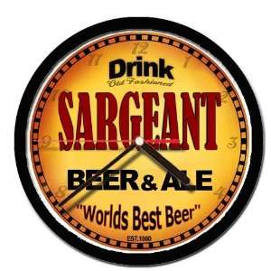  SARGEANT beer and ale cerveza wall clock 