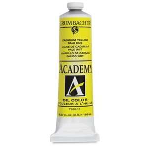  Grumbacher Academy Oil Colors   Cadmium Yellow Pale Hue, 5 