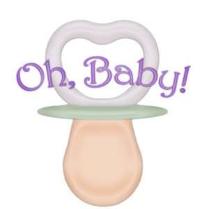  Oh, Baby Pacifier Design Postage Stamp
