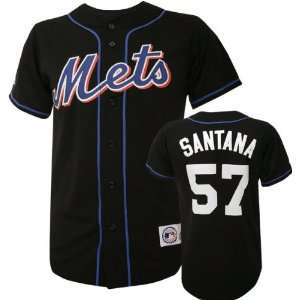  Johan Santana Black Majestic MLB Alternate Replica New 