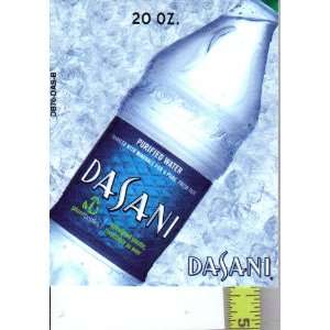 Large Square or Marketing Vendor Size Dasani 20oz BOTTLE Soda Vending 