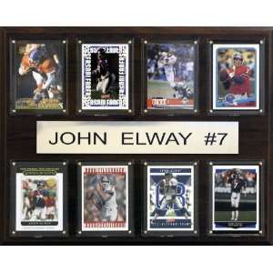  NFL Denver Broncos John Elway Eight Card Plaque: Sports 