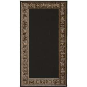 Safavieh Courtyard Collection CY5143G Black and Sand Indoor/ Outdoor 