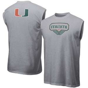 Nike Miami Hurricanes Ash Basketball Sleeveless T shirt:  