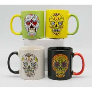  Day of the Dead 4 Coffee Mug Set
