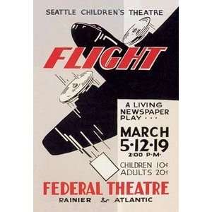 Seattle Childrens Theatre Presents Flight   16x24 Giclee 
