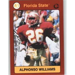   Cards #31 Alphonso Williams   FSU Seminoles  Shipped in Top Load