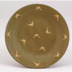  Sage Plate w/ Stars Country Home Decor