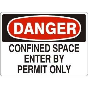  Danger   Confined Space Sign