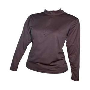 Womens Softsilk L/S Moisture Wicking Zip T 2 pack by Wickers Made in 
