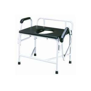  Extra Large Heavy Duty Drop Arm Commode   Weight Capacity 850 lbs