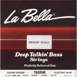 La Bella Electric Bass Guitar Deep Talkin Bass Med. Medium Scale 