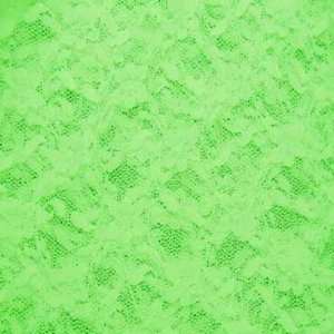  Nylon Stretch Lace Fabric Neon Green: Home & Kitchen