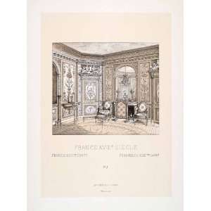   Antoinette 18th Century Art   Original Chromolithograph Home