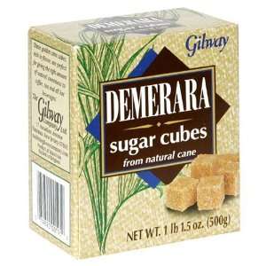 Gilway Demerara Sugar Cubes, 17.5 Ounce Boxes (Pack of 2)  