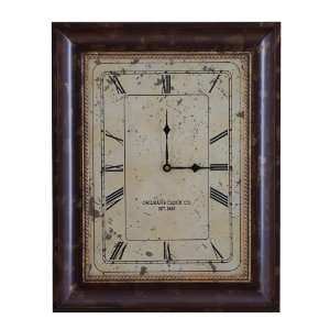  Baer Antique Style Rectangle Wall Clock