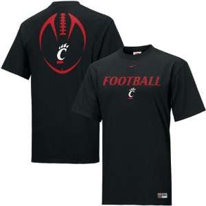  Nike Cincinnati Bearcats Black Team Issue T shirt