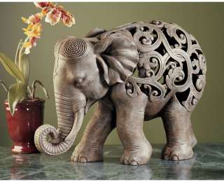 10 Majestic Indian Elephant Desktop Shelf Sculpture Statue Figurine 