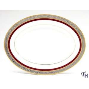  Noritake Ruby Coronet 16 Inch Oval Platter Kitchen 