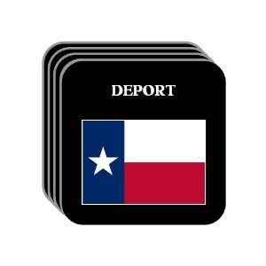  US State Flag   DEPORT, Texas (TX) Set of 4 Mini Mousepad 