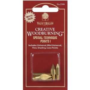  Creative Woodburning Special Technique Points 5/Pk