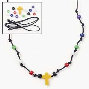  Faith Beaded Cross Necklace Craft Kit   Craft Kits 