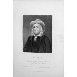   Charles Knight Ludgate 1835 Antique Portrait Bentham