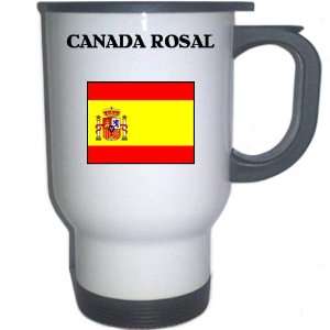  Spain (Espana)   CANADA ROSAL White Stainless Steel Mug 