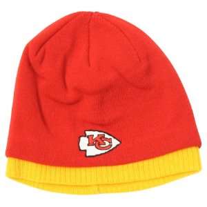   Chiefs 2 Tone Winter Knit Beanie   Red / Yellow