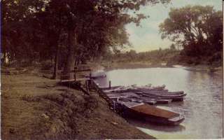 Postcard 167934 Boats On River Park  