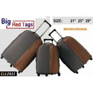   BROWN Rolling Travel Luggage Set 3 pc duffel bag: Everything Else