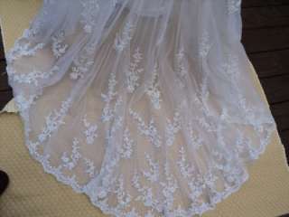   White 16 Wedding Bridal Gown Dress Lace Destination Sheath  