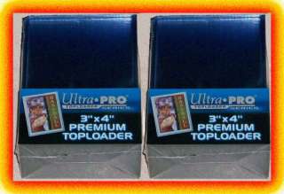 50 Ultra Pro PREMIUM Toploaders 3x4 NEW Card Sleeves 074427811457 