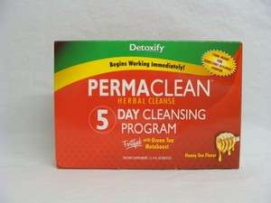 Detoxify Permaclean Herbal Cleanse Five Day Cleansing Program  