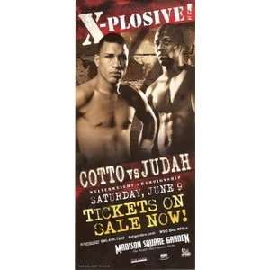 MIGUEL COTTO VS JAB JUDAH 5X7 FIGHT PROMO CARD (BOXING):  