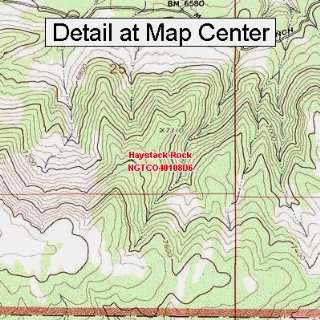  Map   Haystack Rock, Colorado (Folded/Waterproof)