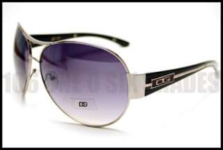 AVIATOR DG Women Sunglasses Silver/ Black New  