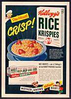 1949 Kelloggs Rice Krispies Mother Knows Best Ad  