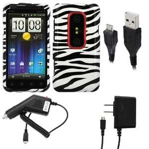  HTC Evo 3D   Combo Set Includes: Hard Snap On Protective Case Custom 