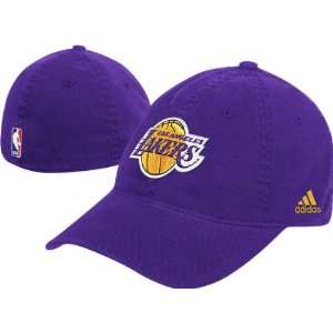 Los Angeles Lakers 2010 2011 Purple Basic Logo Slouch Flex Hat  