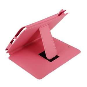 Fosmon Leather Folio Case with Stand for Apple iPad (1st Gen)   Pink