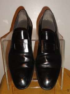 Nettleton Mens Black Leather Buckle Loafers Shoe Shoes Size 9.5B/D 9.5 