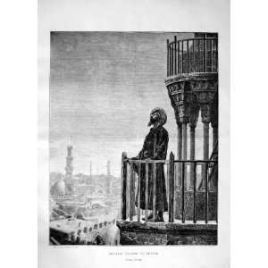  1870 MUEZZIN CALLING TO PRAYER AFTER GEROME BUILDINGS 