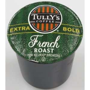 Tullys Coffee French Roast, 36 Count K Cups for Keurig Brewers, Extra 