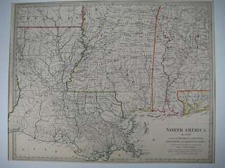 1846 SDUK Map of Louisiana, Mississippi, Alabama, FL  