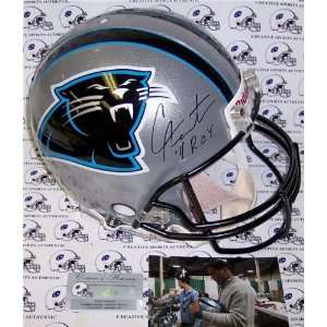 Cam Newton Autographed/Hand Signed Carolina Panthers Authentic Helmet 
