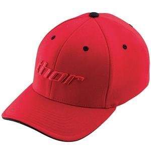  Thor Motocross Basic Hat   2011   Small/Medium/Red 