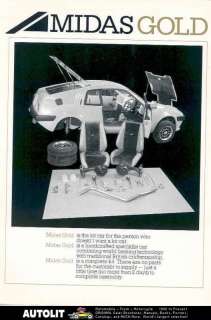 1982 Midas Gold Mini 1000 1275 Kit Car Brochure  