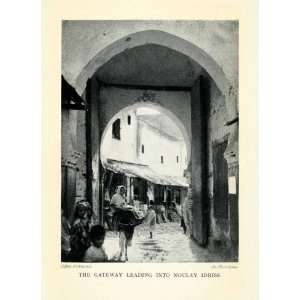  1929 Print Moulay Idriss City Gateway Morocco Historic 